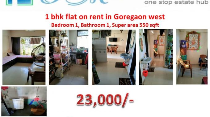 1 bhk Apartment on rent in goregaon west