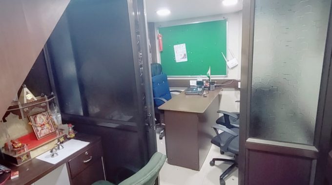 Furnished office space on rent with cabin